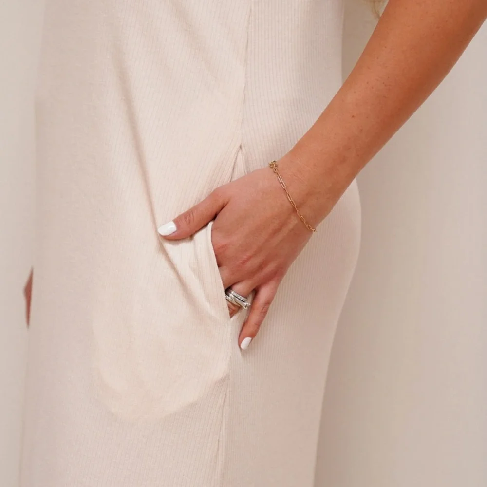 Carly Jean Los Angeles Favorite Ribbed Spaghetti Maxi Dress - Picture 4 of 10
